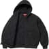 Supreme AOI Embroidered Hooded Work Jacket - Black (front)