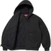 Supreme AOI Embroidered Hooded Work Jacket - Black (front)