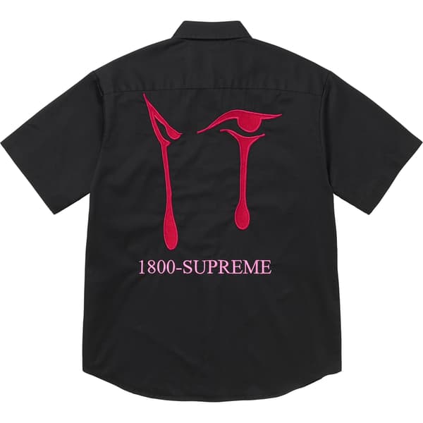 Supreme AOI Eyes S/S Work Shirt - Black (front)