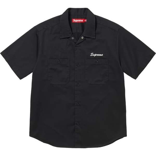 Supreme AOI Eyes S/S Work Shirt - Black (front)