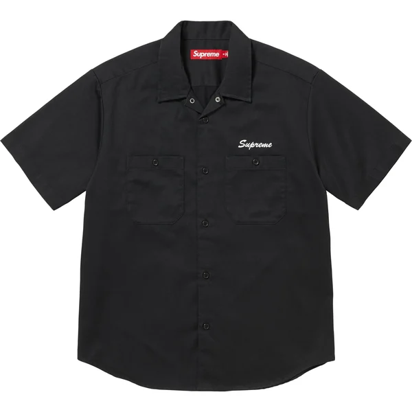 Supreme AOI Eyes S/S Work Shirt - Black (front)