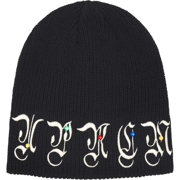 Supreme AOI Gems Beanie - Black (front)