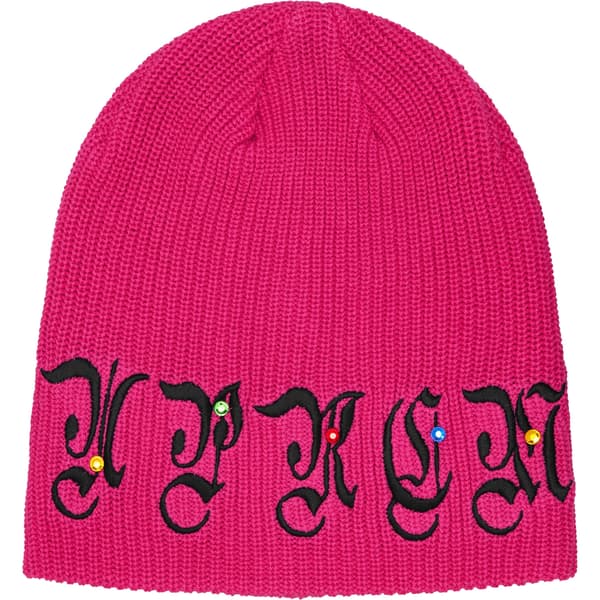 Supreme AOI Gems Beanie - Pink (front)