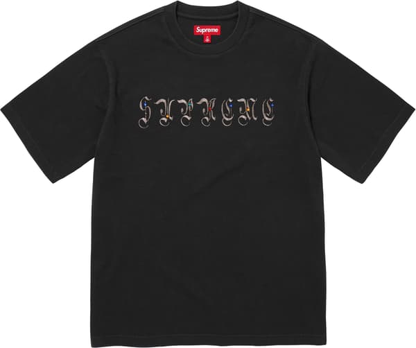 Supreme AOI Gems S/S Top - Black (front)