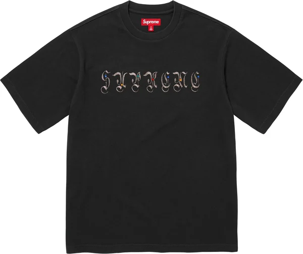 Supreme AOI Gems S/S Top - Black (front)