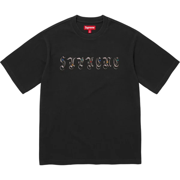 Supreme AOI Gems S/S Top - Black (front)