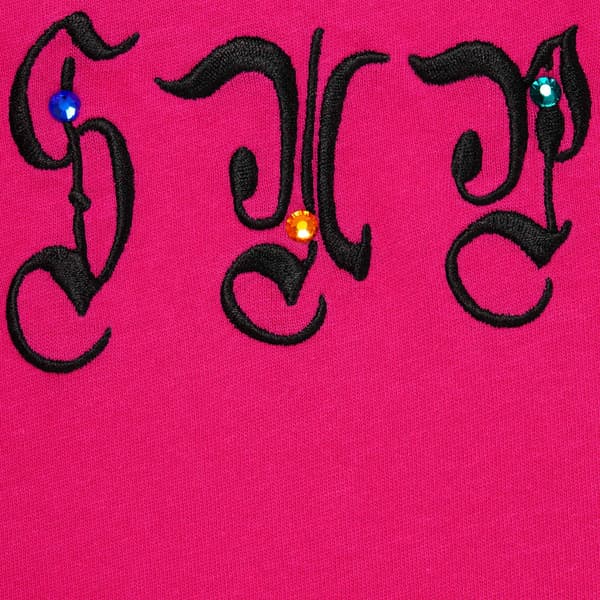 Supreme AOI Gems S/S Top - Fuchsia (front)