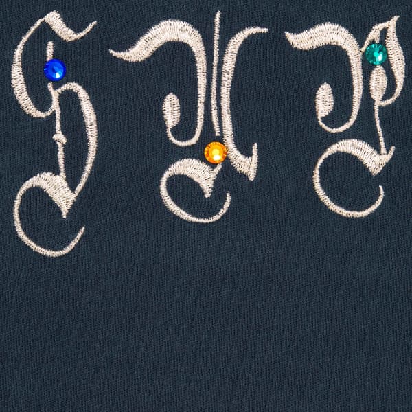 Supreme AOI Gems S/S Top - Navy (front)