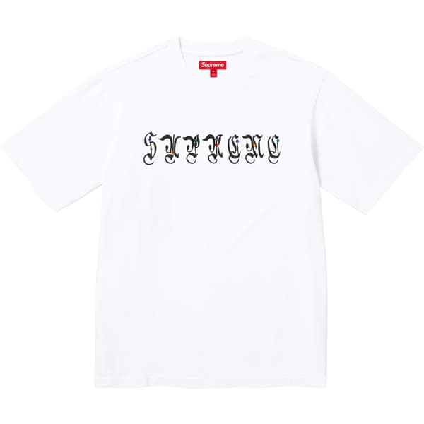 Supreme AOI Gems S/S Top - White (front)