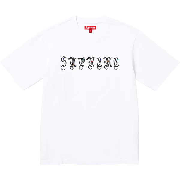 Supreme AOI Gems S/S Top - White (front)