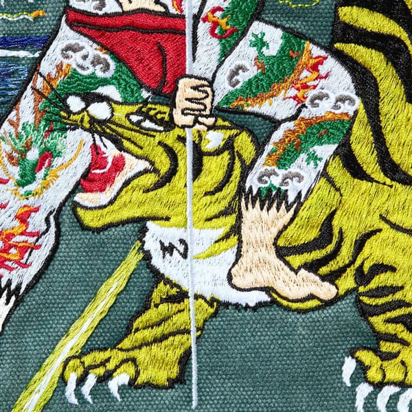 Supreme AOI Hooded Work Jacket - Teal (front)