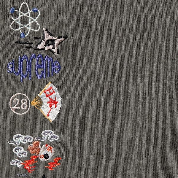 Supreme AOI Icons L/S Top - Black (front)