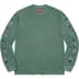 Supreme AOI Icons L/S Top - Dusty Green (front)