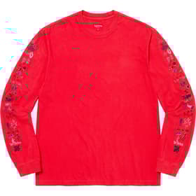 Supreme AOI Icons L/S Top Washed Red