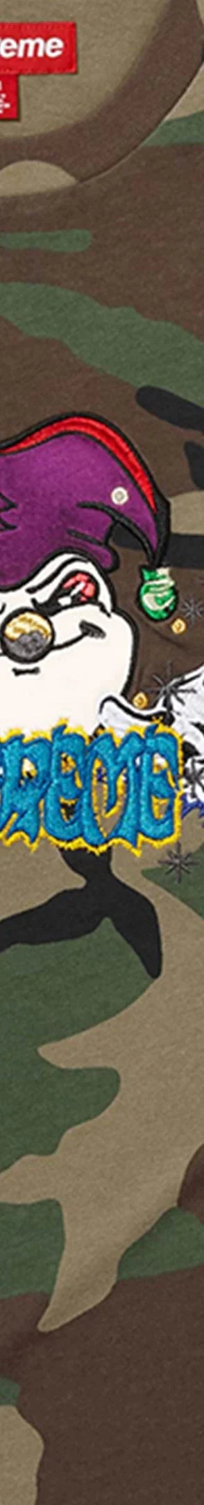 Supreme AOI Jester S/S Top - Woodland Camo (front)