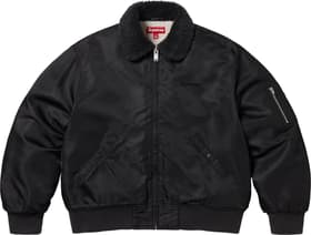 Supreme AOI Nylon Bomber Jacket Black