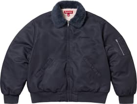 Supreme AOI Nylon Bomber Jacket Navy