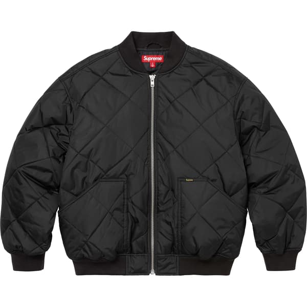 Supreme AOI Quilted Work Jacket - Black (front)