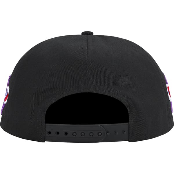 Supreme AOI Spellout 5-Panel - Black (front)