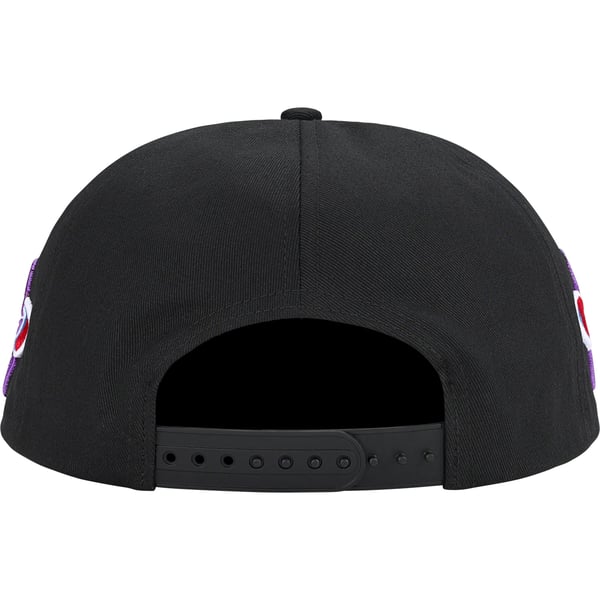 Supreme AOI Spellout 5-Panel - Black (front)