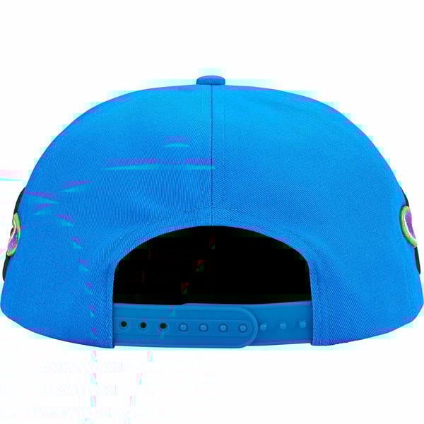 Supreme AOI Spellout 5-Panel - Blue (front)