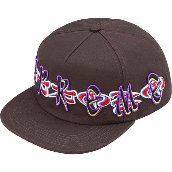 Supreme AOI Spellout 5-Panel - Dark Brown (front)