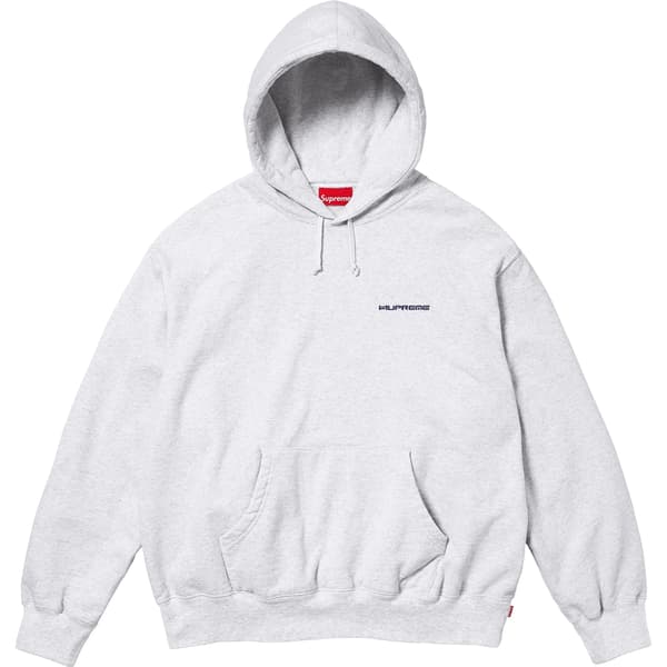 Supreme AOI Stacked Hooded Sweatshirt - Ash Grey (front)