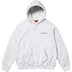 Supreme AOI Stacked Hooded Sweatshirt - Ash Grey (front)