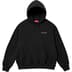 Supreme AOI Stacked Hooded Sweatshirt - Black (front)
