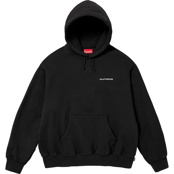 Supreme AOI Stacked Hooded Sweatshirt - Black (front)