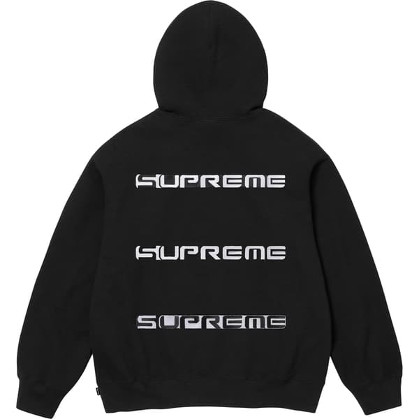 Supreme AOI Stacked Hooded Sweatshirt - Black (front)