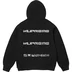 Supreme AOI Stacked Hooded Sweatshirt - Black (front)