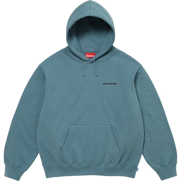 Supreme AOI Stacked Hooded Sweatshirt - Slate (front)