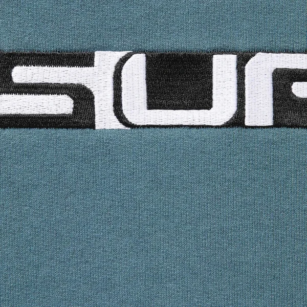 Supreme AOI Stacked Hooded Sweatshirt - Slate (front)