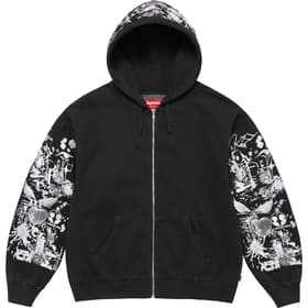 Supreme AOI Zip Up Hooded Sweatshirt Black