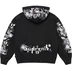 Supreme AOI Zip Up Hooded Sweatshirt - Black (front)