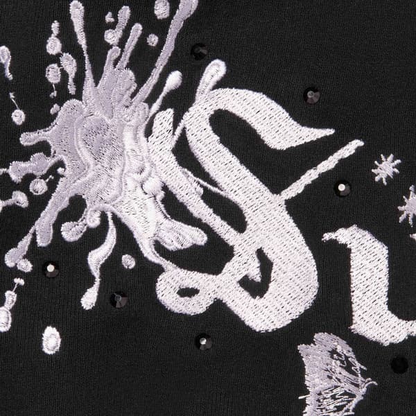 Supreme AOI Zip Up Hooded Sweatshirt - Black (front)