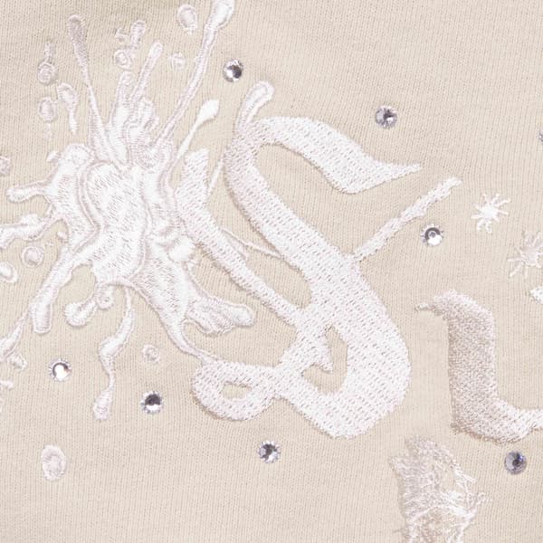 Supreme AOI Zip Up Hooded Sweatshirt - Natural (front)