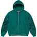 Supreme AOI Zip Up Hooded Sweatshirt - Teal (front)