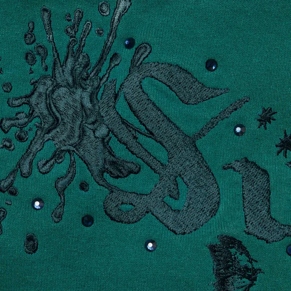 Supreme AOI Zip Up Hooded Sweatshirt - Teal (front)