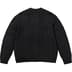 Supreme Appliqué Cable Knit Sweater - Black (front)