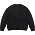 Supreme Appliqué Cable Knit Sweater - Black (front)