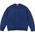 Supreme Appliqué Cable Knit Sweater - Navy (front)