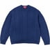 Supreme Appliqué Cable Knit Sweater - Navy (front)