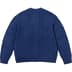 Supreme Appliqué Cable Knit Sweater - Navy (front)