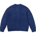 Supreme Appliqué Cable Knit Sweater - Navy (front)