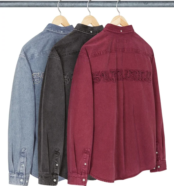 Supreme Appliqué Denim Shirt - Product Image