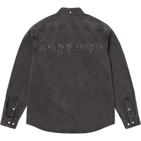 Supreme Appliqué Denim Shirt Black