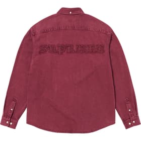 Supreme Appliqué Denim Shirt Washed Red