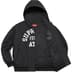 Supreme Appliqué Hooded Track Jacket - Black (front)